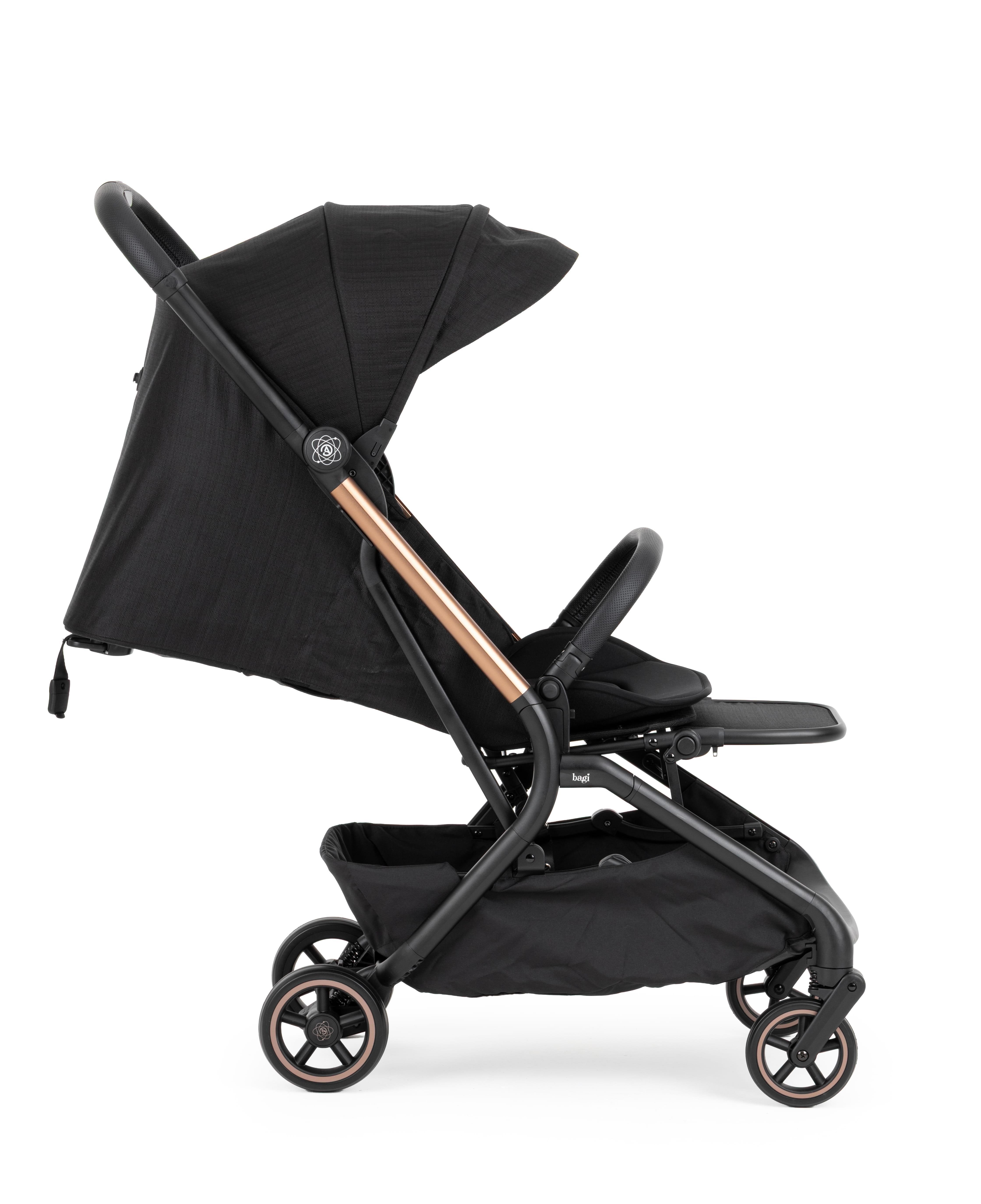 Bagi Atom Kabin Boy Travel Sistem Bebek Arabası Black Gold