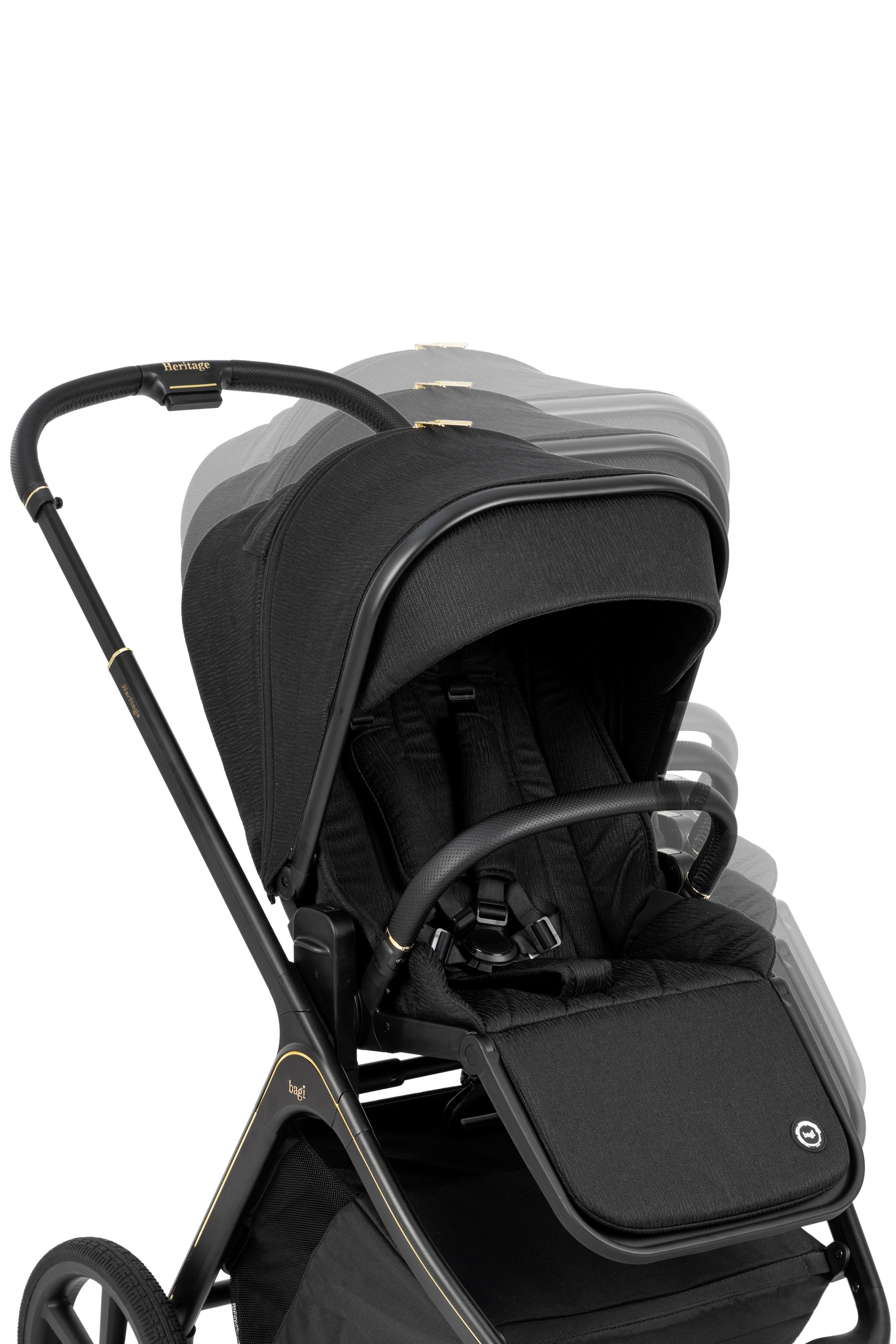 Bagi Heritage  Travel Sistem Bebek Arabası Black