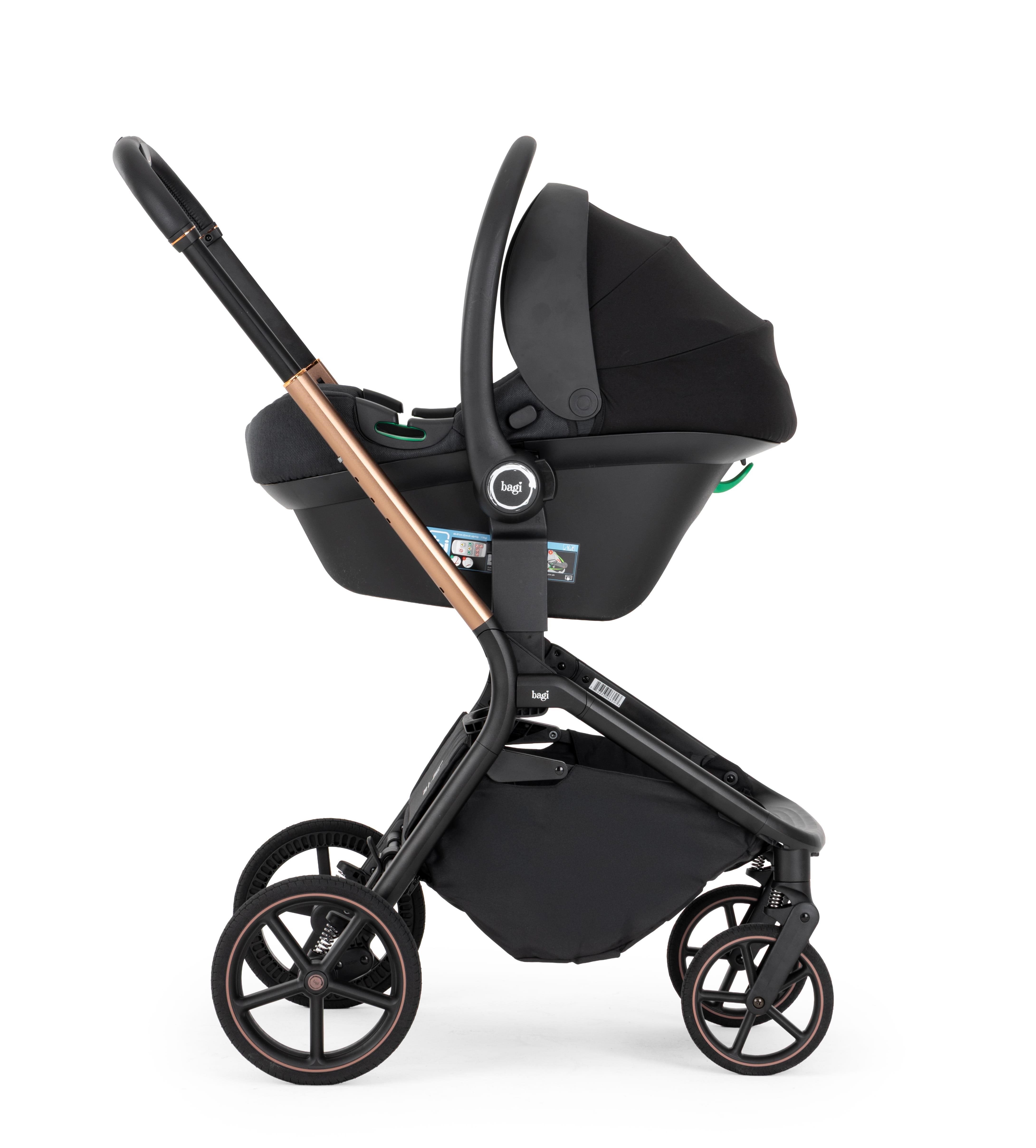 Bagi Xenon Travel Sistem Bebek Arabası Black Gold