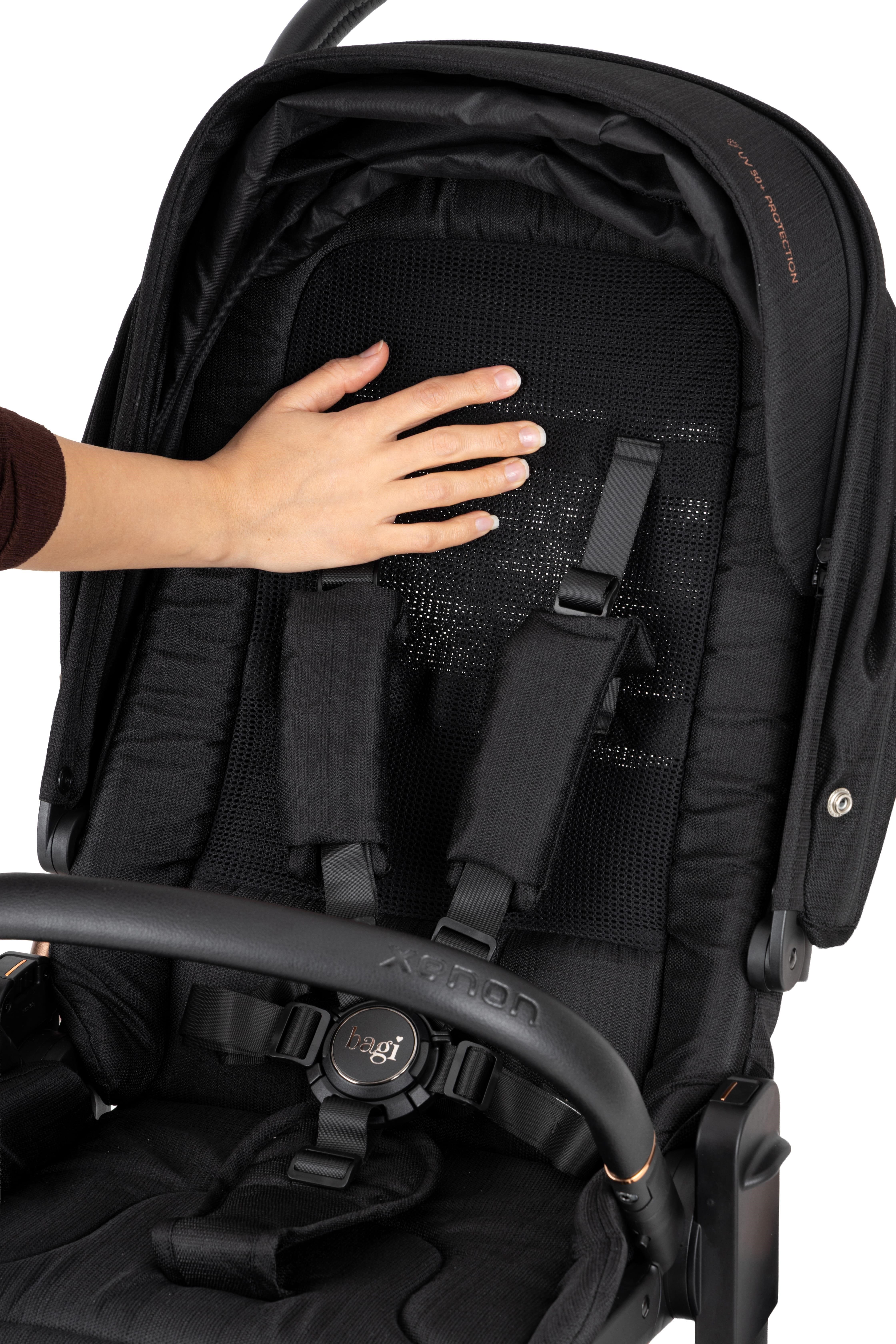 Bagi Xenon Travel Sistem Bebek Arabası Black Gold