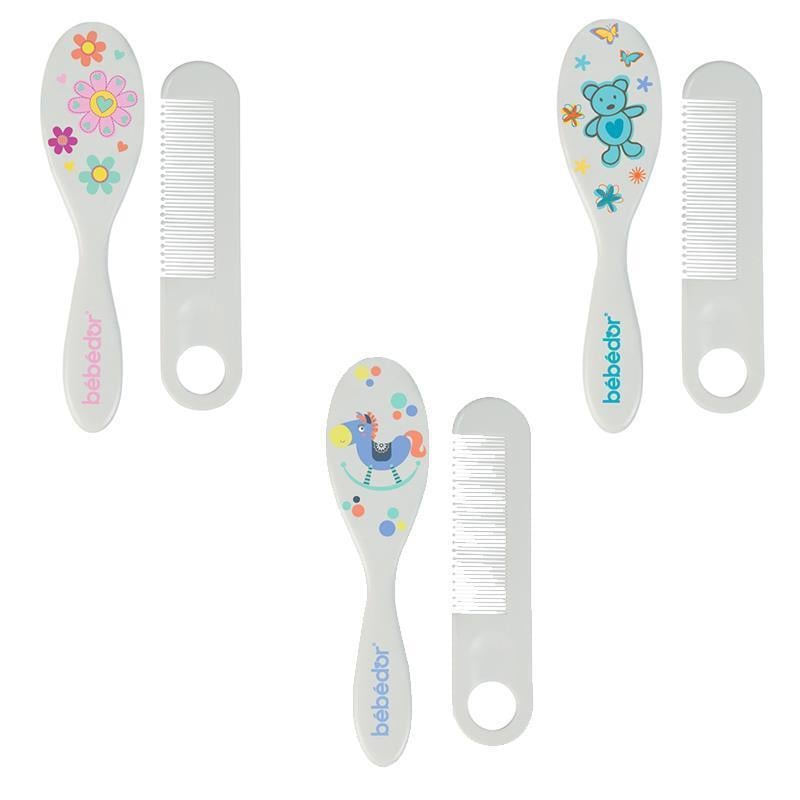 Bebedor Desenli Tarak Fırça Set