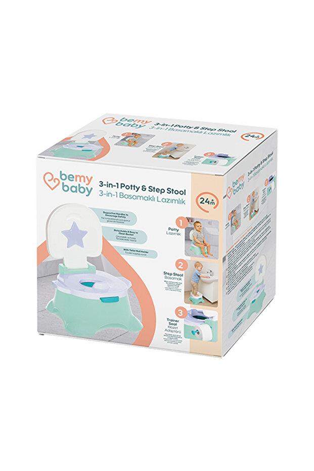 Bemy Baby Bebek Eğitici Basamaklı Lazımlık 3in1
