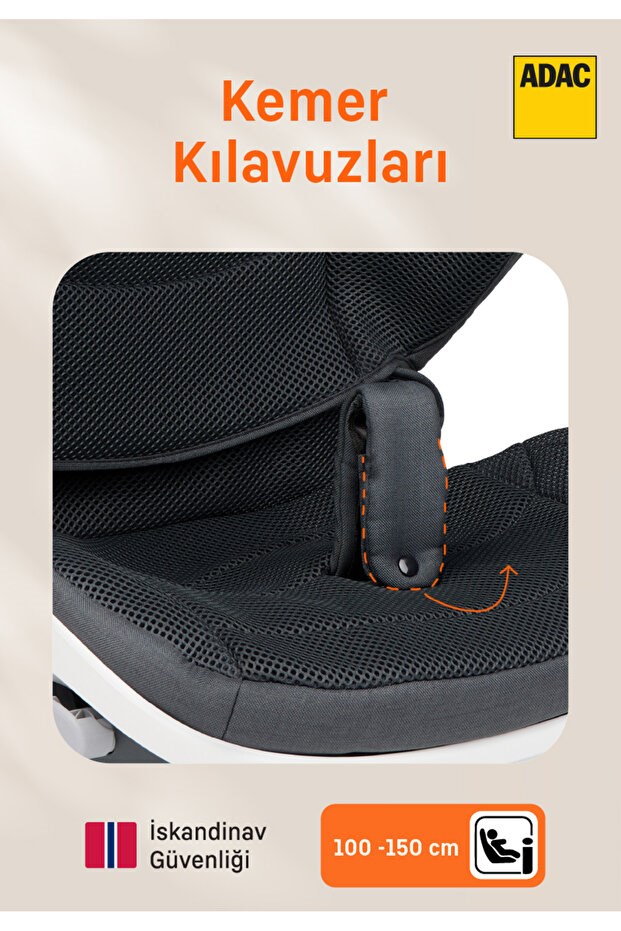 Besafe Flex Fıx 2 15-36 Kg Isofixli Oto Koltuğu Anthracite Mesh