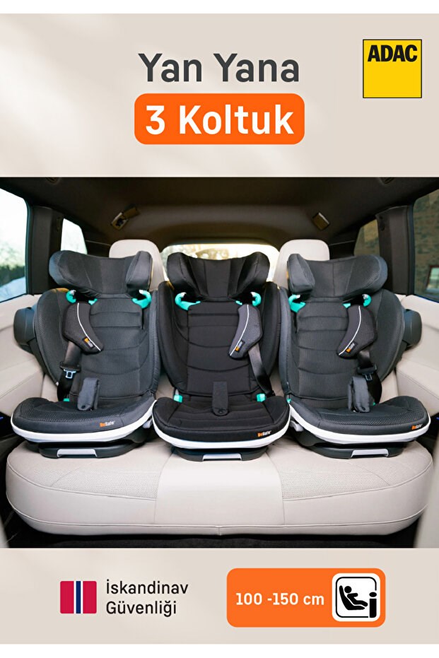 Besafe Flex Fıx 2 15-36 Kg Isofixli Oto Koltuğu Anthracite Mesh