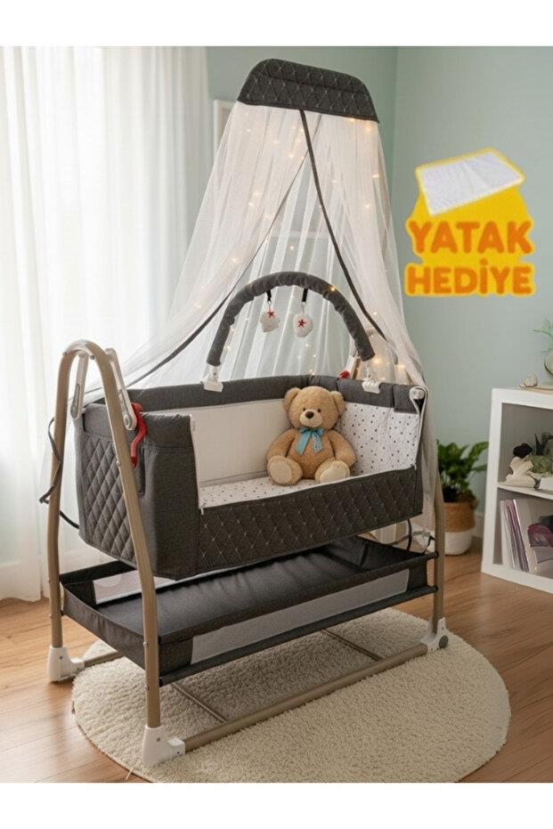 Ciciko C-1160 Gold Plus Anne Yanı Beşik Gri