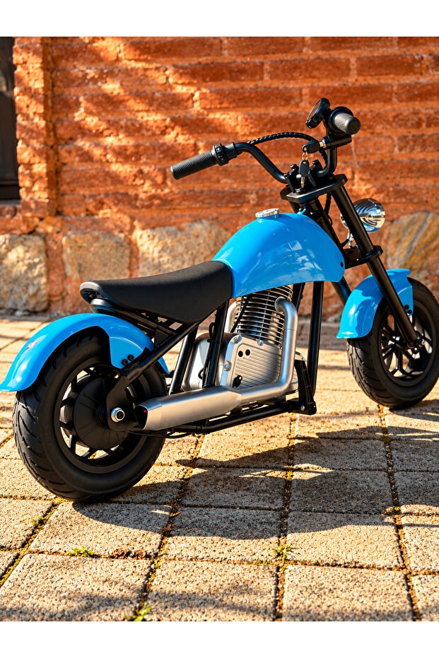 CityMate 36V 180W Chopper Akülü Motor Elden Gazlı Dumanlı Şişme Lastikli Lityum pilli CMT, one size Mavi