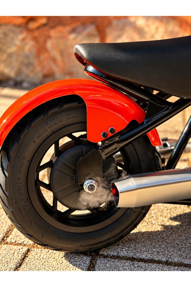 CityMate 36V 180W Chopper Akülü Motor Elden Gazlı Dumanlı Şişme Lastikli Lityum pilli CMT, one size Turuncu