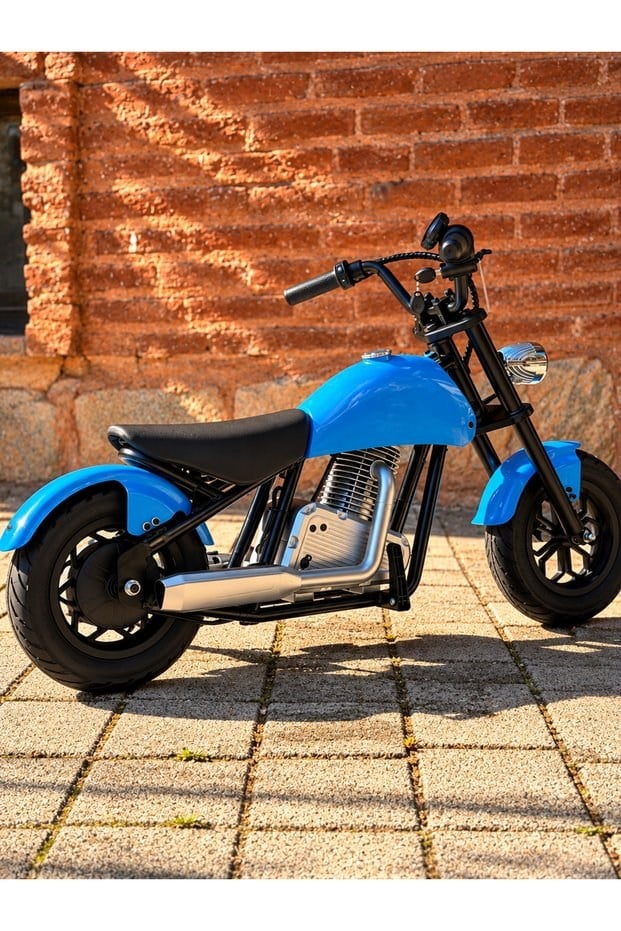 CityMate 36V 180W Chopper Akülü Motor Elden Gazlı Dumanlı Şişme Lastikli Lityum pilli CMT, one size Mavi