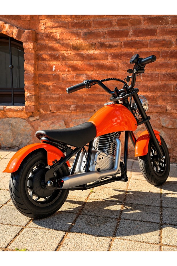 CityMate 36V 180W Chopper Akülü Motor Elden Gazlı Dumanlı Şişme Lastikli Lityum pilli CMT, one size Turuncu