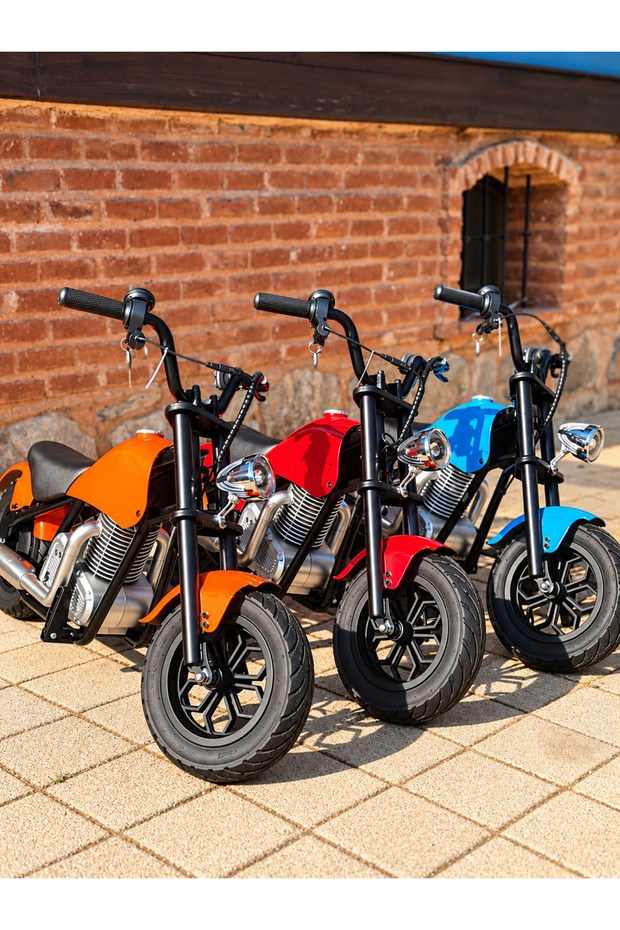 CityMate 36V 180W Chopper Akülü Motor Elden Gazlı Dumanlı Şişme Lastikli Lityum pilli CMT, one size Turuncu