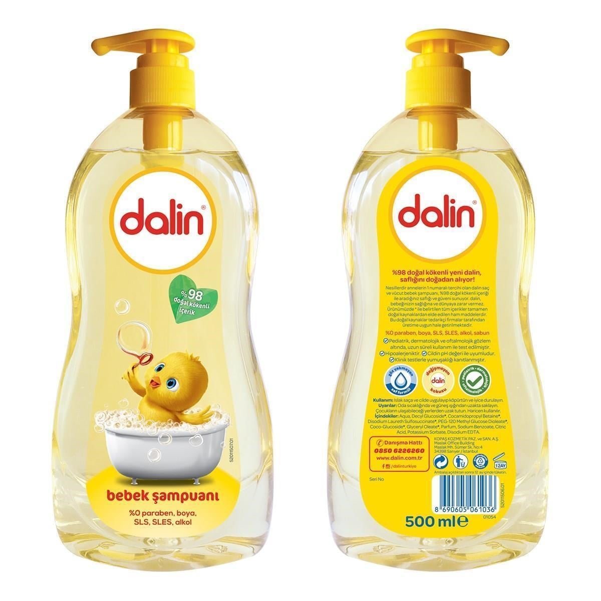 Dalin Bebek Şampuanı 500 ml Pompalı