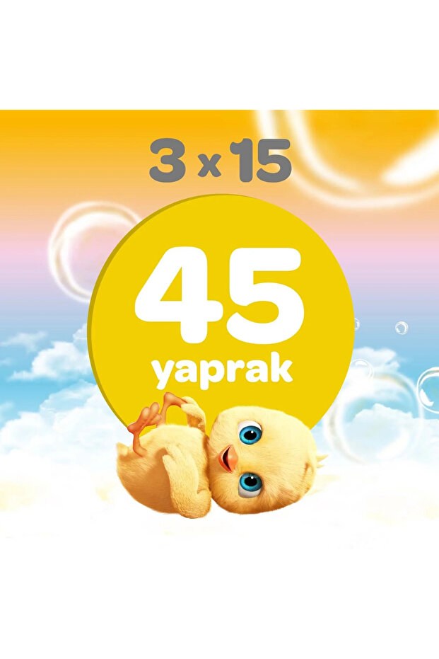 Dalin Klasik Islak Cep Mendil 3x15 Adet