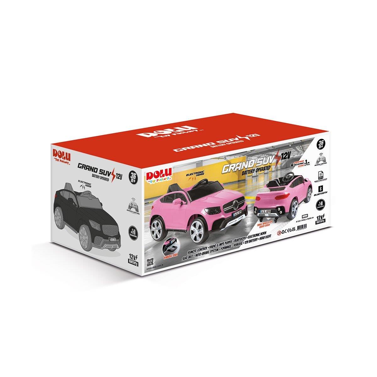 Dolu Grand Suv 12V Akülü Araba Dolu Oyuncak Pembe