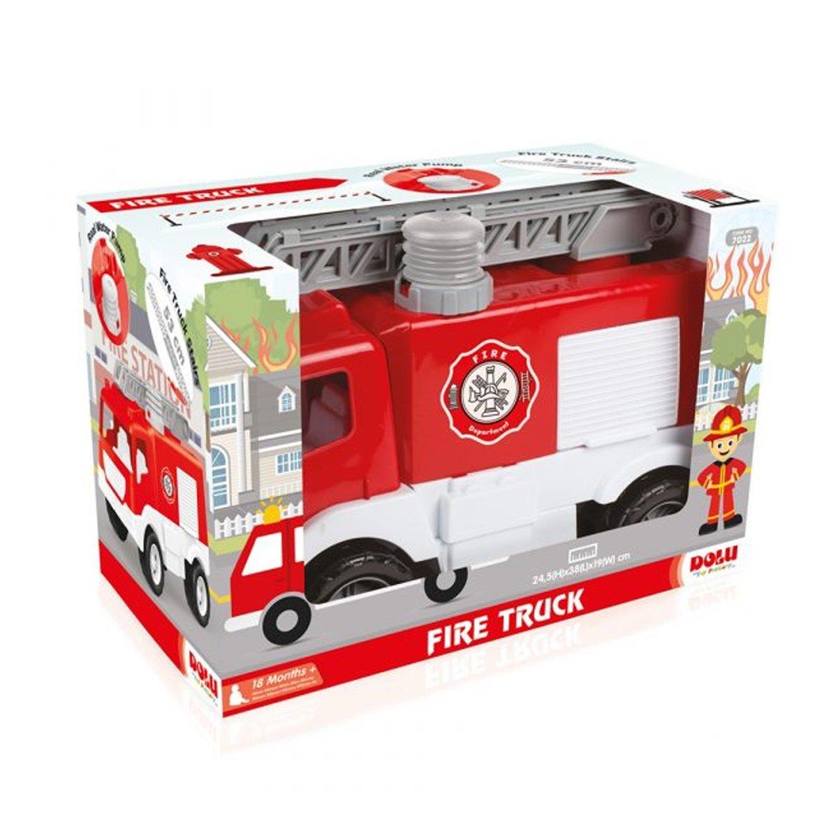 Dolu Kutulu İtfaiye Kamyonu 38 Cm. ( Yeni )