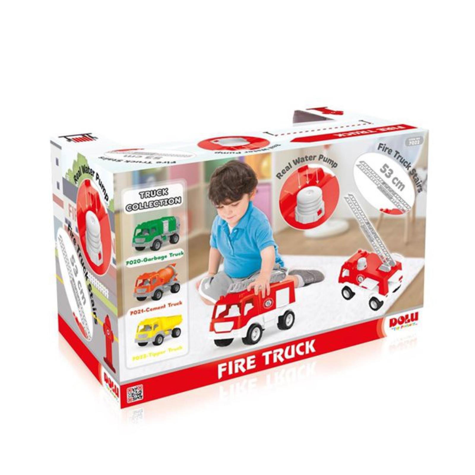 Dolu Kutulu İtfaiye Kamyonu 38 Cm. ( Yeni )