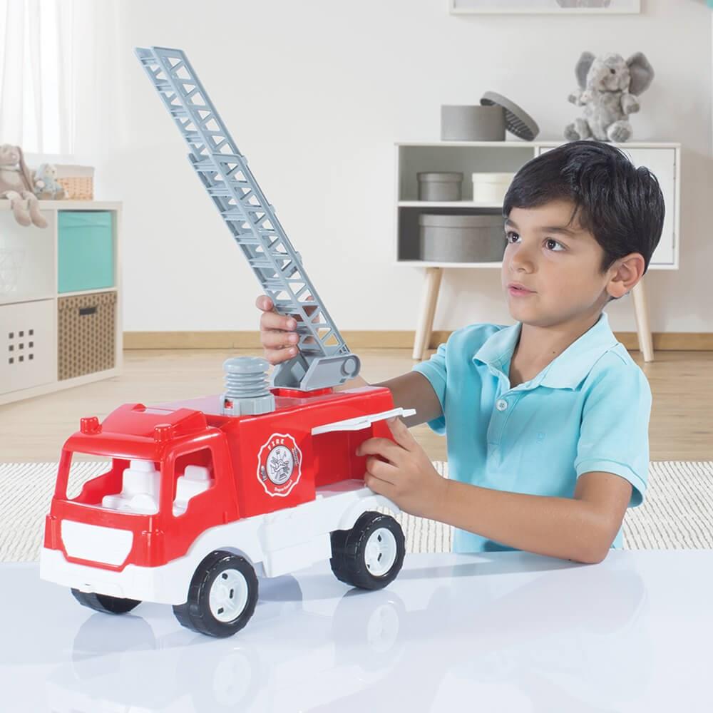 Dolu Kutulu İtfaiye Kamyonu 38 Cm. ( Yeni )