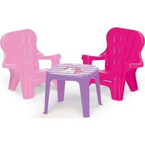 Dolu Unıcorn Masa Ve 2 'Li Sandalye Seti