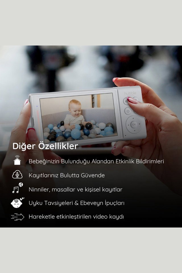 Hubble Gobaby Pro Aı Wifi Connect 5'' Dijital Ekranlı Bebek Kamerası