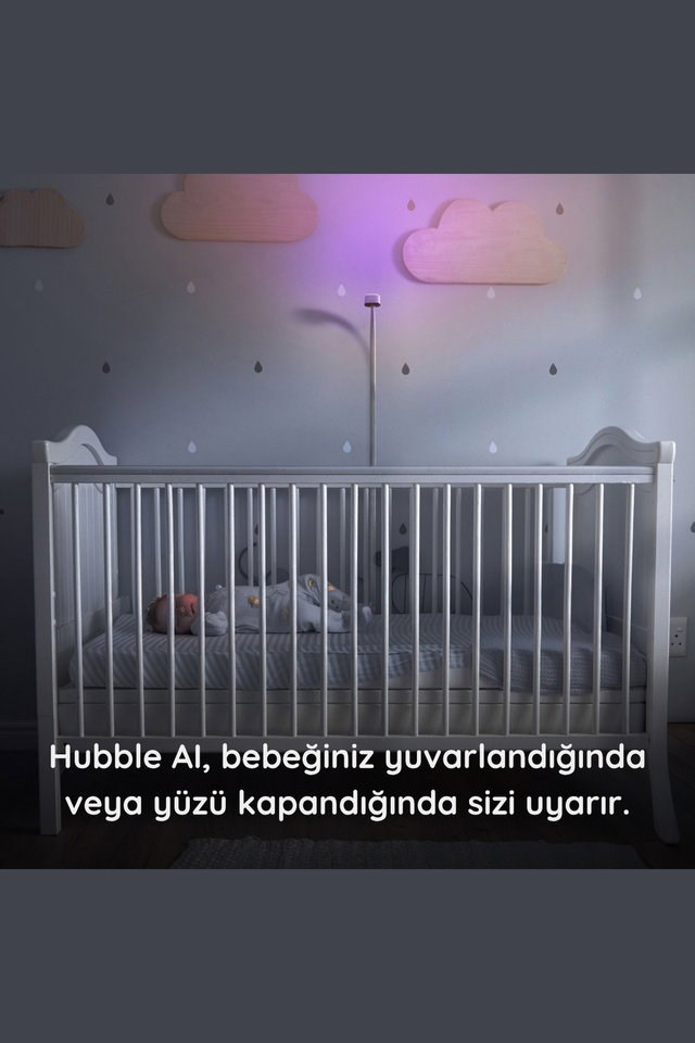 Hubble Gobaby Pro Aı Wifi Connect 5'' Dijital Ekranlı Bebek Kamerası