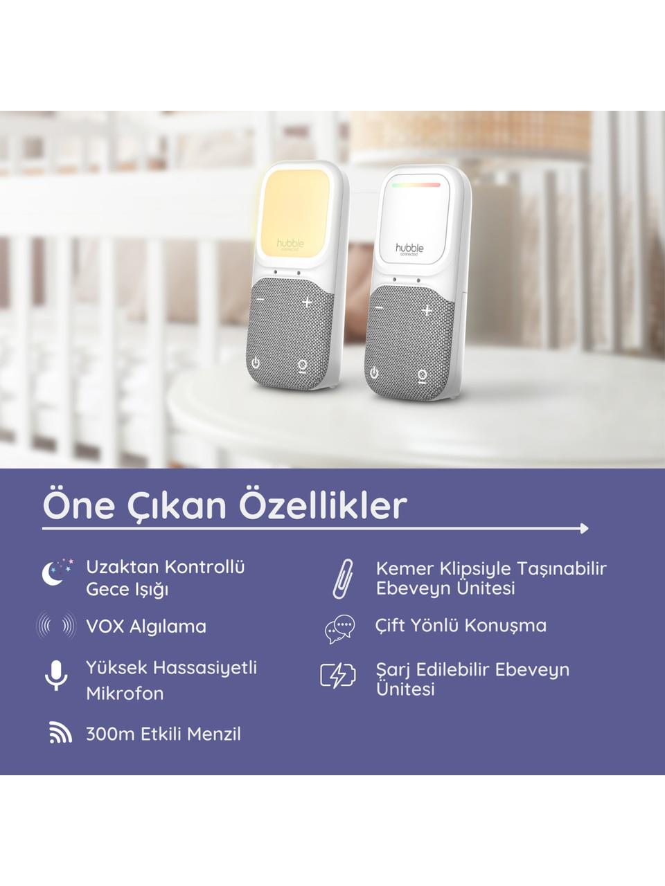 Hubble Sense Glow Gece Işıklı Bebek Telsizi