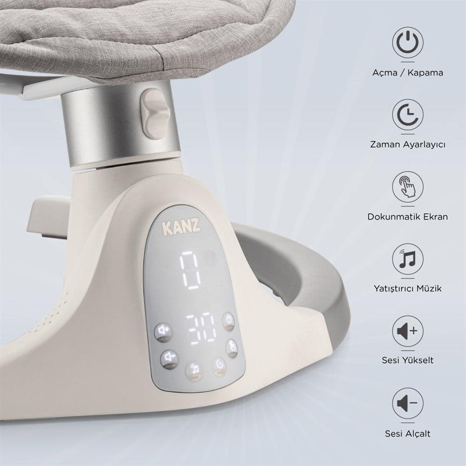 Kanz Flamingo Elektrikli Ana Kucagı Gri