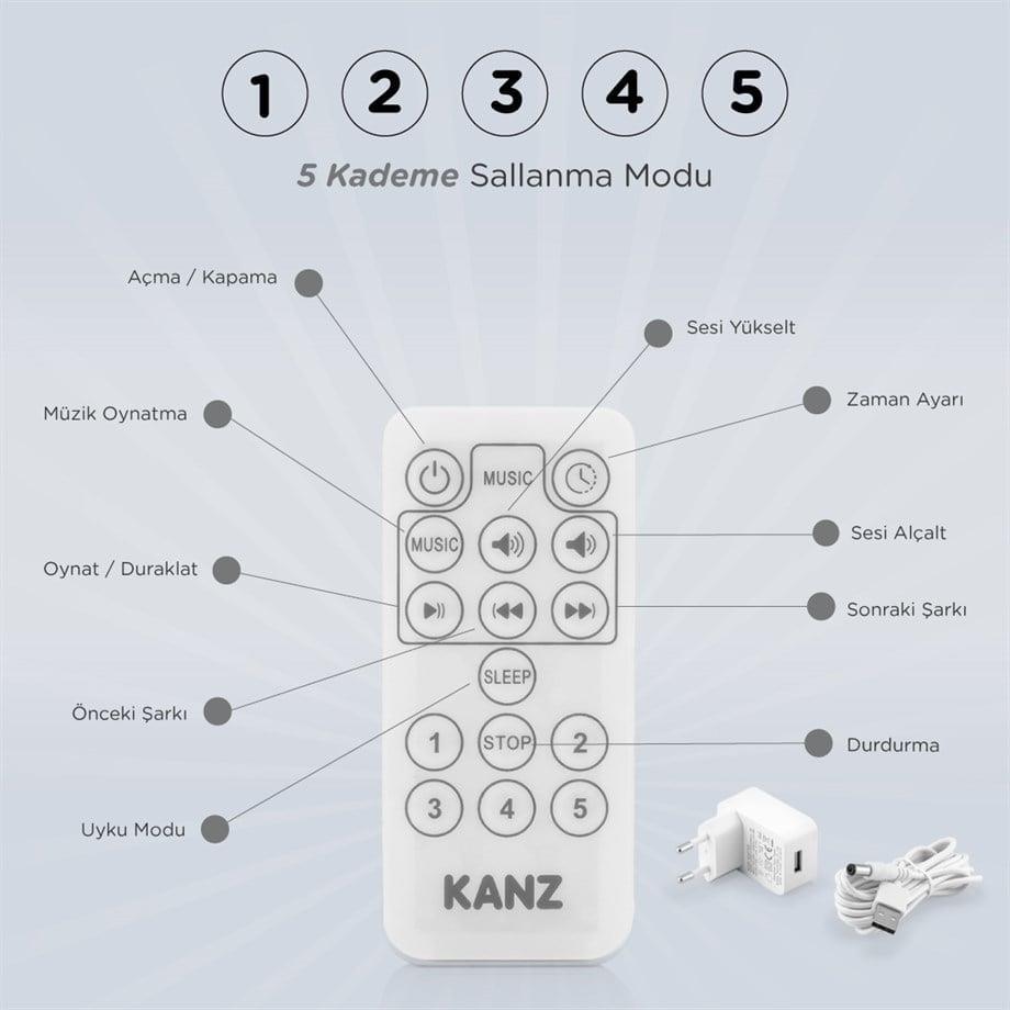 Kanz Flamingo Elektrikli Ana Kucagı Gri