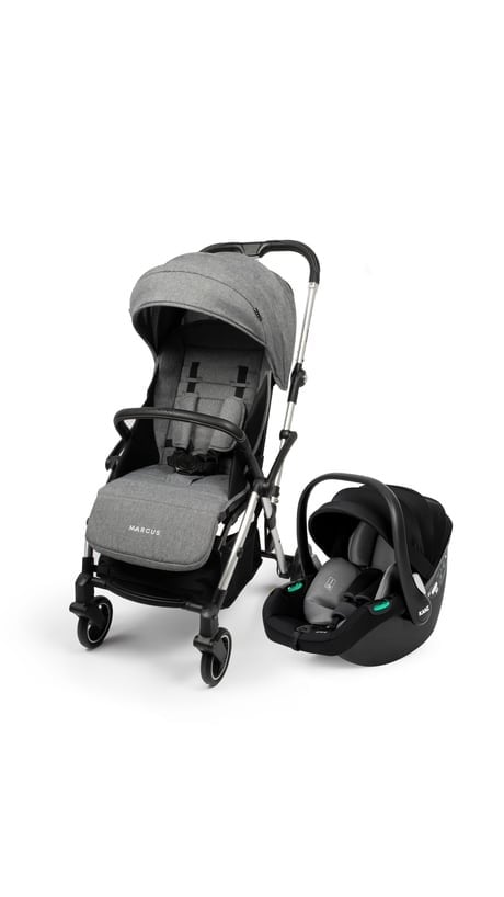 Kanz Marcus Kolay Katlanabilen Kabin Travel Sistem Bebek Arabası Heavy Grey