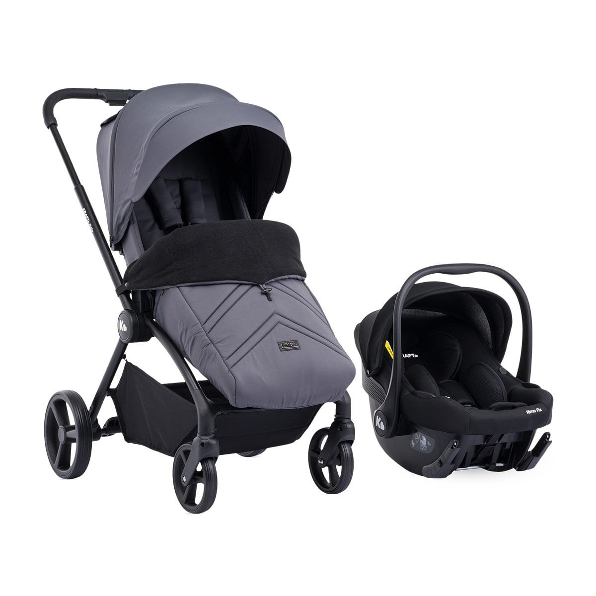 Kraft Baby Beta Travel Sistem Bebek Arabası Gri