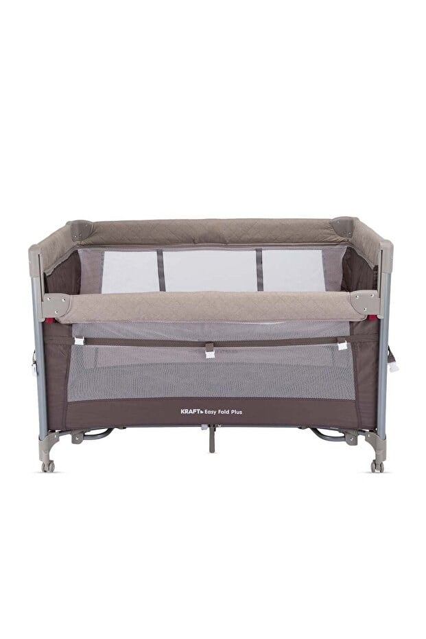 Kraft Baby Easy Fold PLUS Anne Yanı Oyun Parkı 70x110 cm Bej