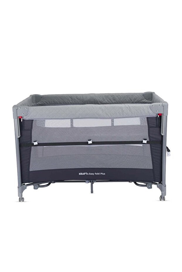 Kraft Baby Easy Fold PLUS Anne Yanı Oyun Parkı 70x110 cm Açık Grey