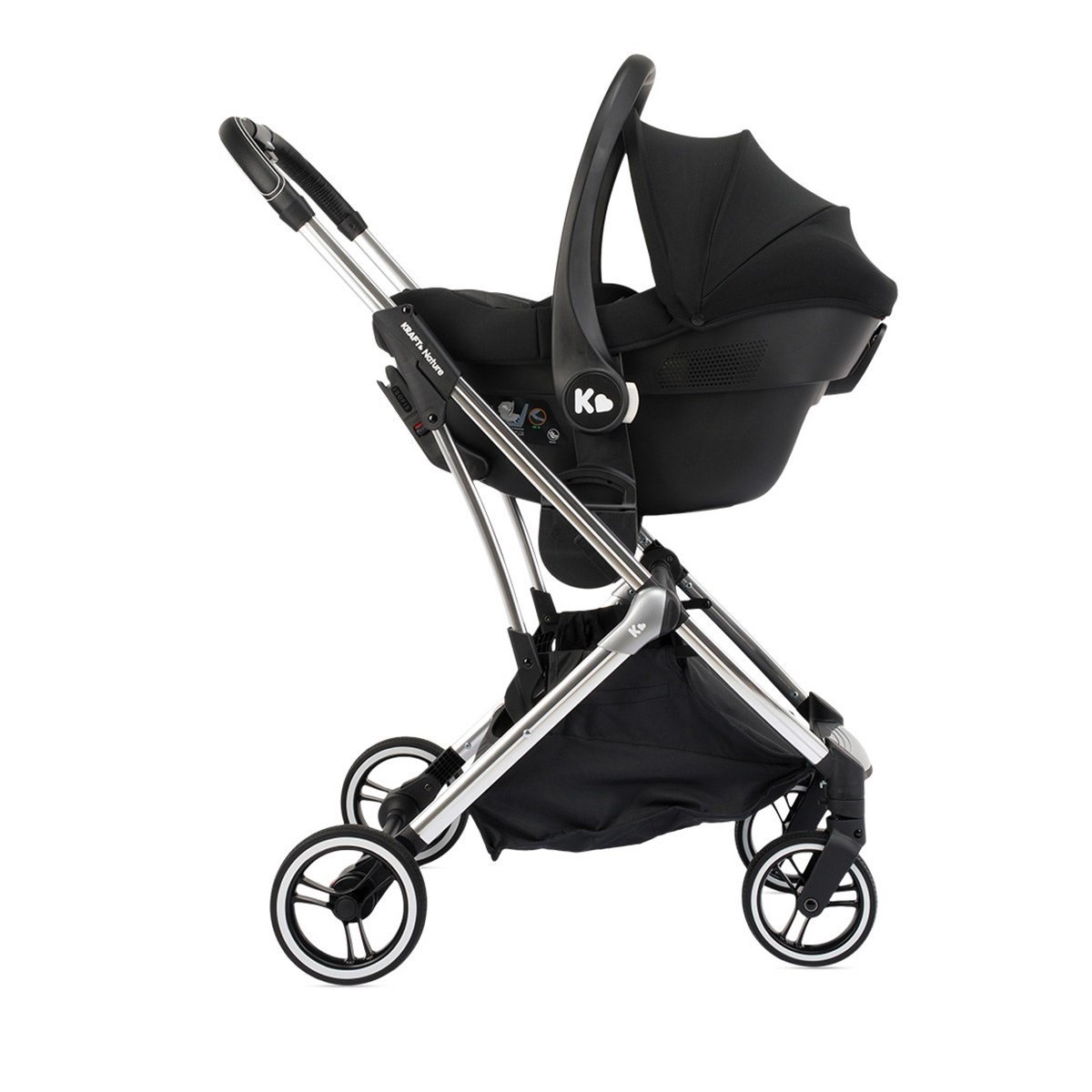 Kraft Baby Nature Travel Sistem Bebek Arabası Siyah