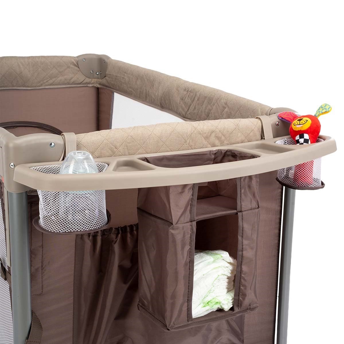 Kraft Baby Smart Fold Anne Yanı Oyun Parkı 60x104 cm ( Yatak Hediyeli ) Siyah