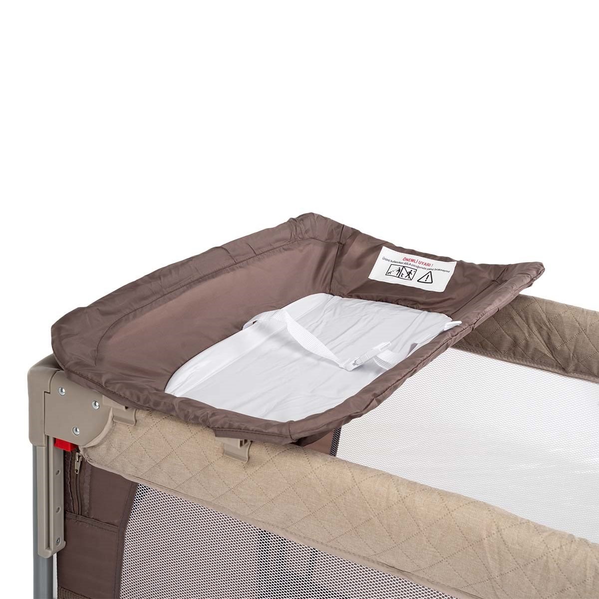 Kraft Baby Smart Fold Anne Yanı Oyun Parkı 60x104 cm ( Yatak Hediyeli ) Siyah