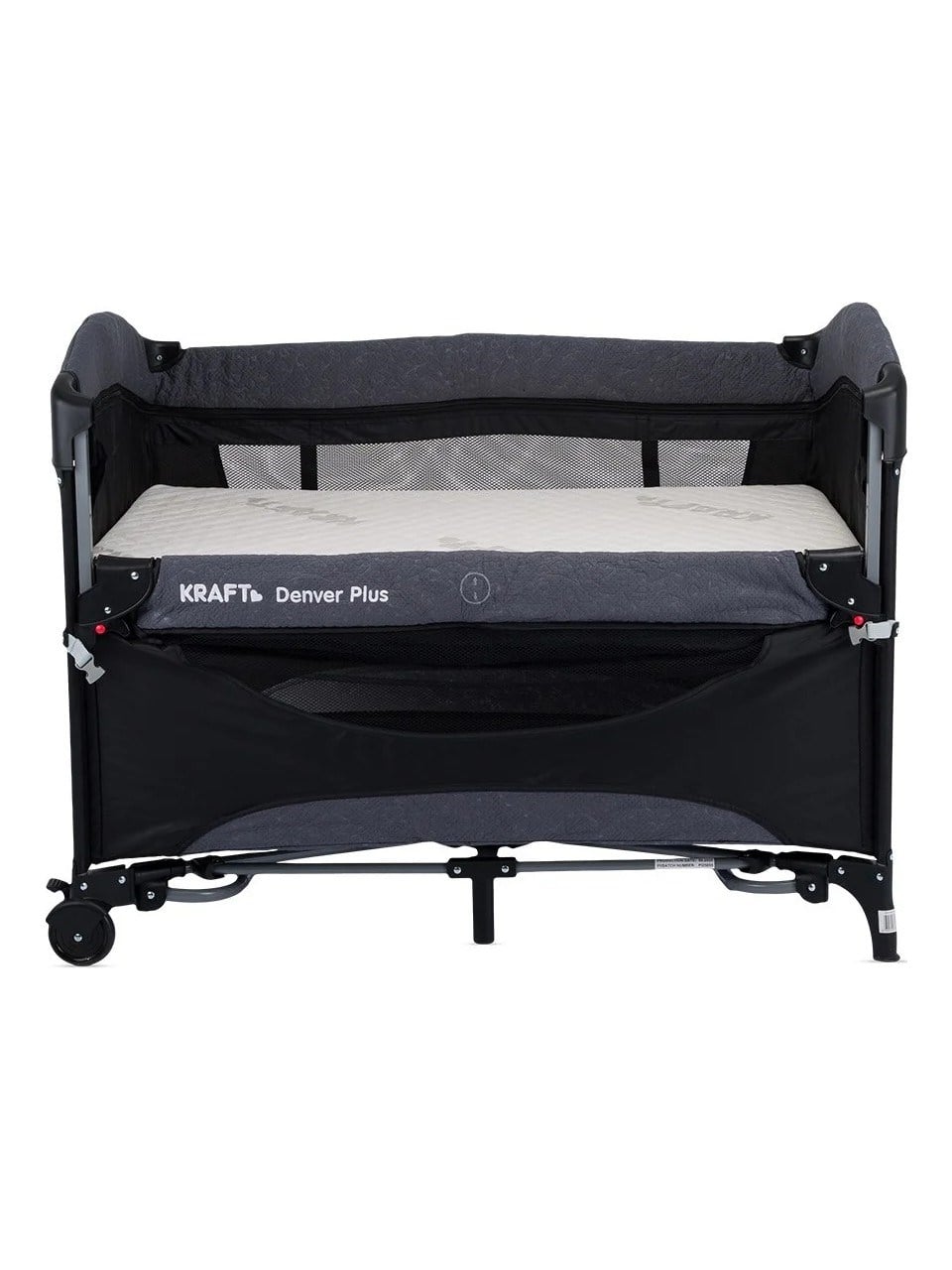 Kraft Denver Plus Oyun Parkı Anne Yanı Yatak Hediyeli Black 63*105 Cm