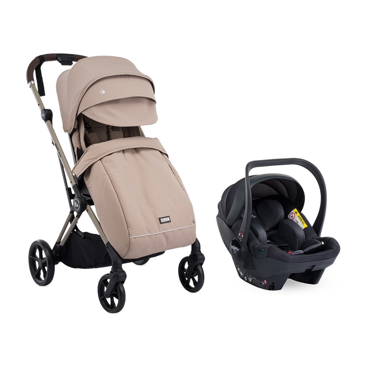 Kraft Drive Travel Sistem Bebek Arabası Bej