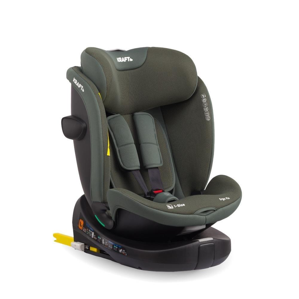 Kraft Ergo Fix i-Size (40-150 cm) 0-36 Kg Oto Koltuğu Yeşil