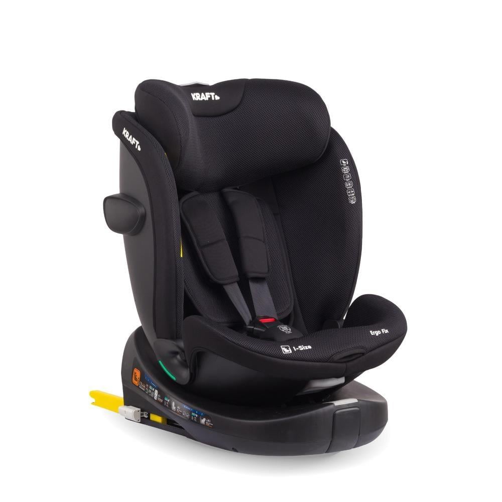 Kraft Ergo Fix i-Size (40-150 cm) 0-36 Kg Oto Koltuğu Siyah