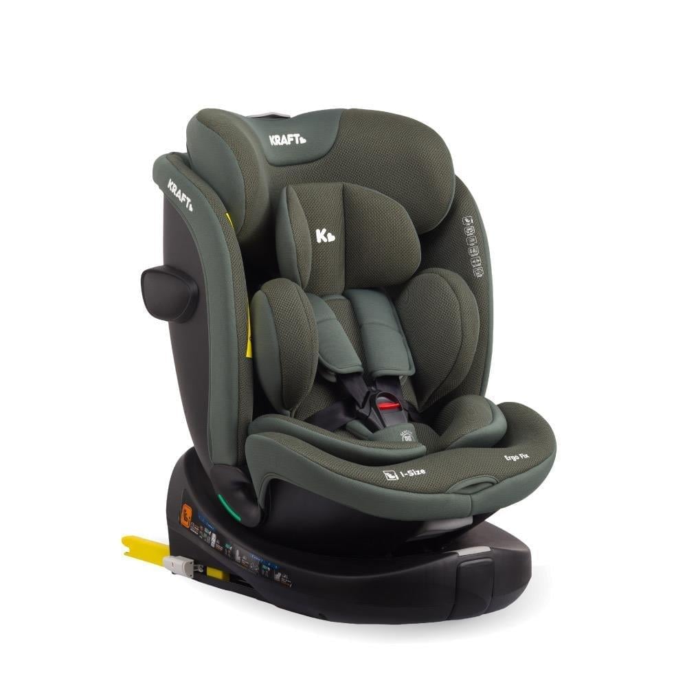Kraft Ergo Fix i-Size (40-150 cm) 0-36 Kg Oto Koltuğu Yeşil