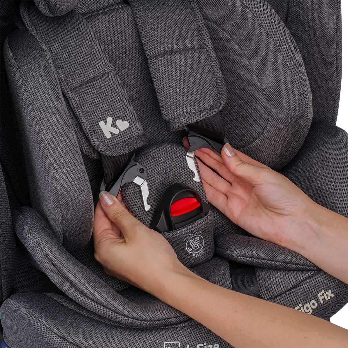 Kraft Figo Fix i-Size 40-150 cm (0-36 kg) Oto Koltuğu Grey