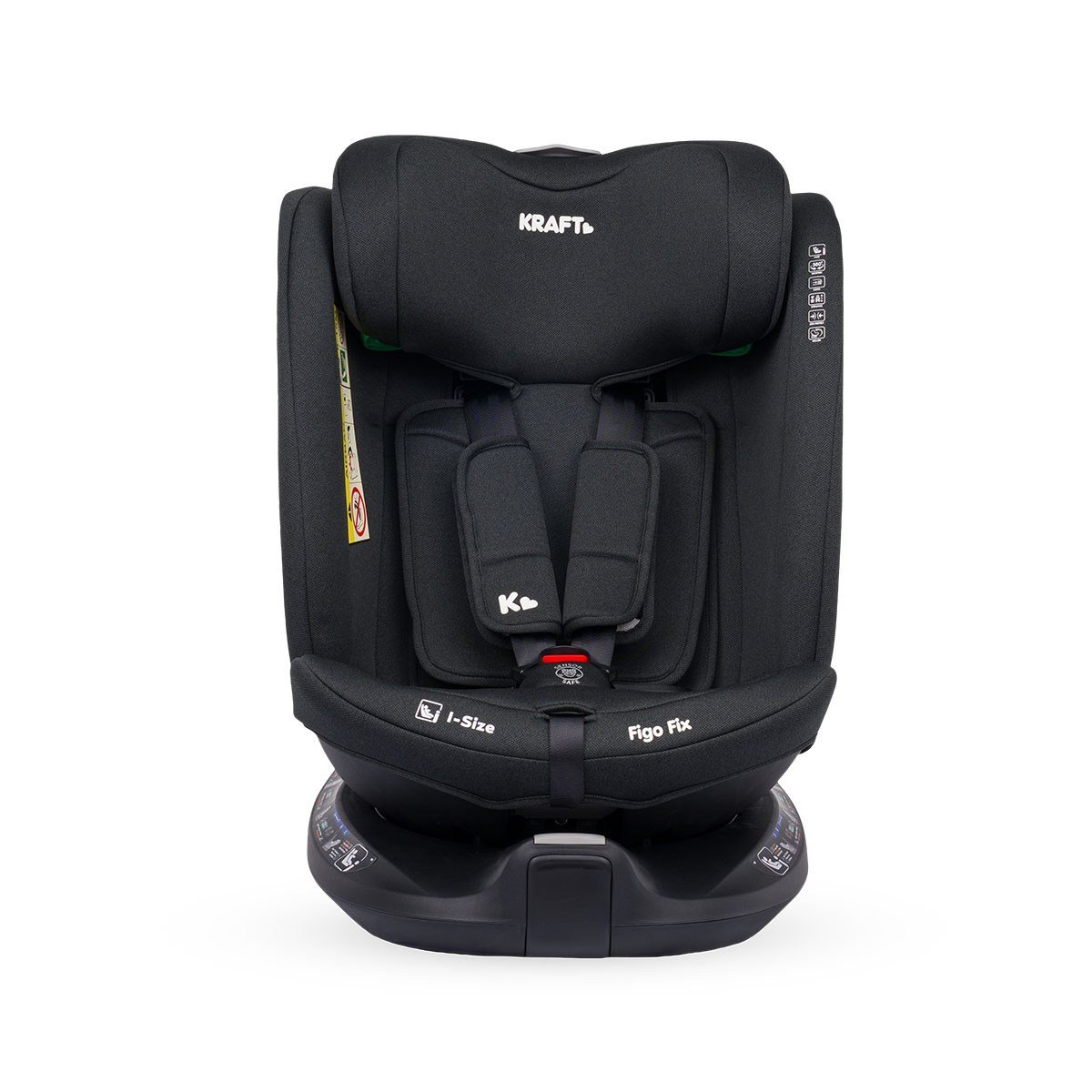 Kraft Figo Fix i-Size 40-150 cm (0-36 kg) Oto Koltuğu Siyah
