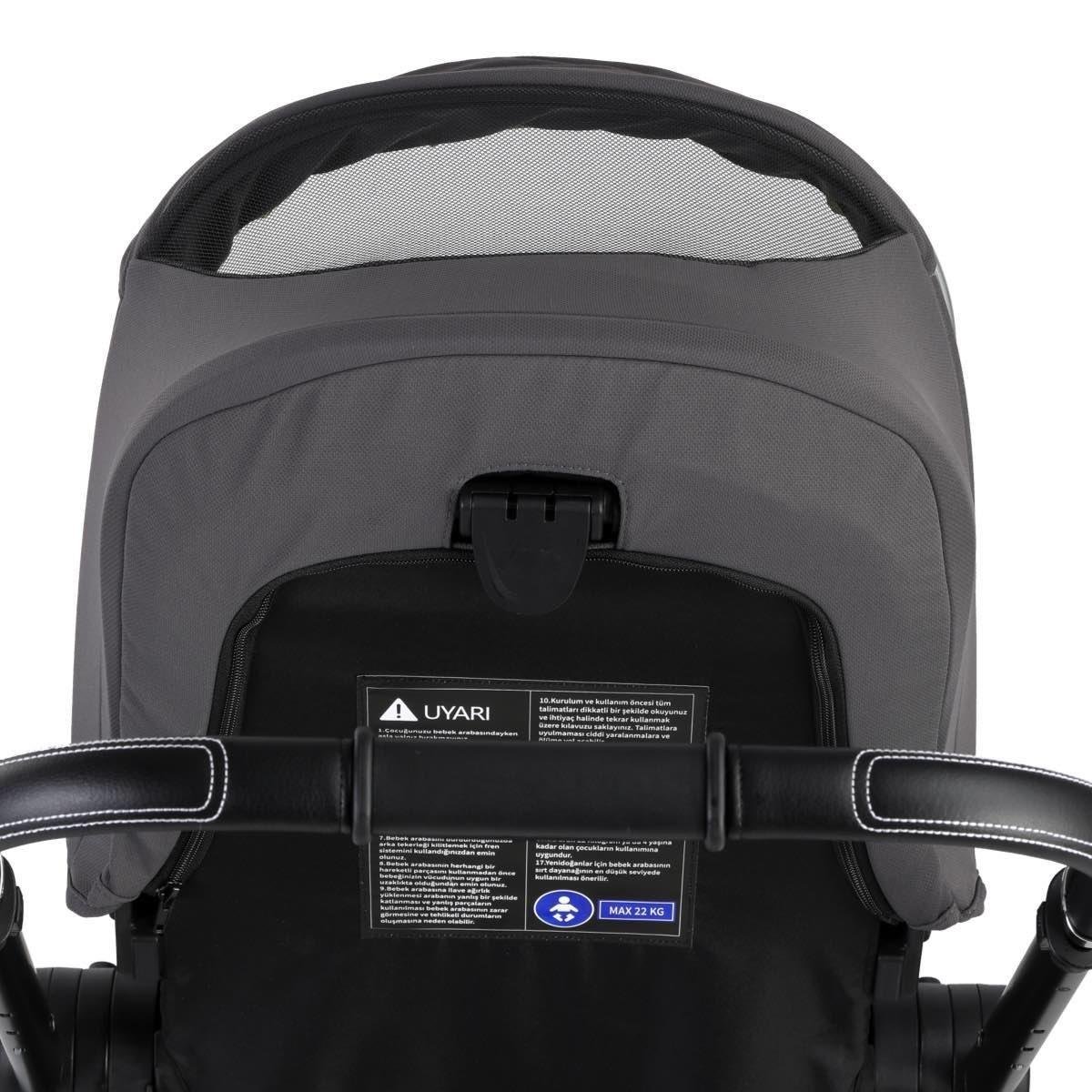 Kraft Focus Travel Sistem Bebek Arabası Grey