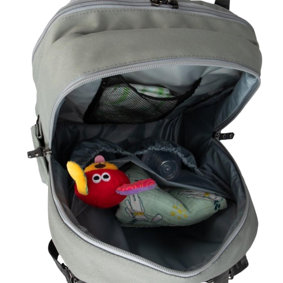 Kraft Lapis Anne Bebek Bakım Sırt Çantası Açık Gri