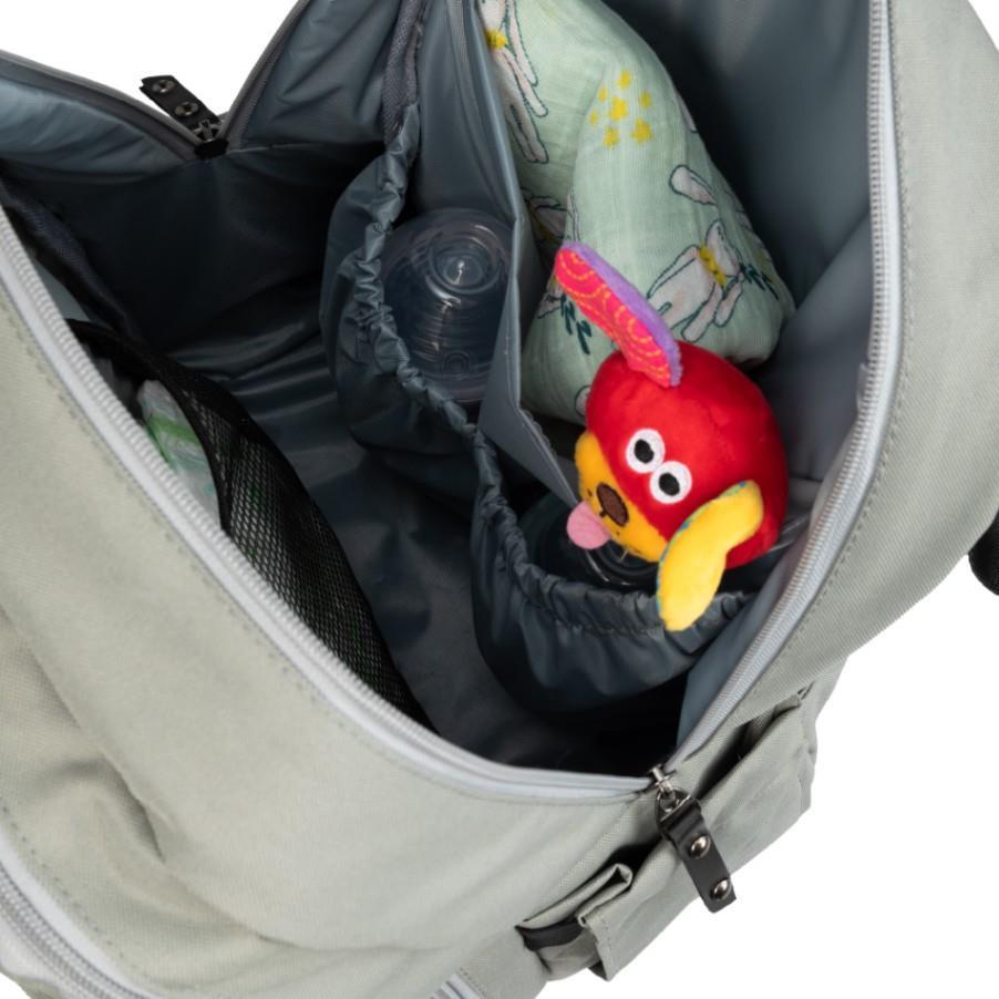 Kraft Lapis Anne Bebek Bakım Sırt Çantası Açık Gri