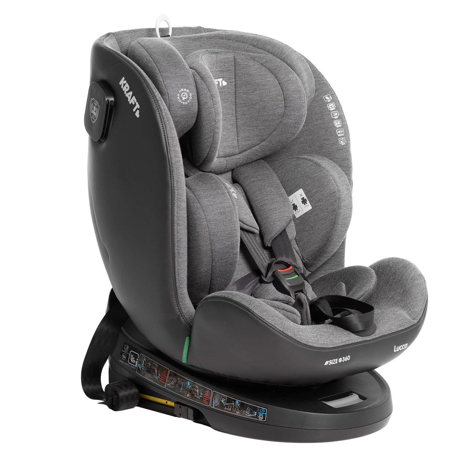 Kraft Lucca i-size (40-150 cm) 0-36 Kg Oto Koltuğu Gri