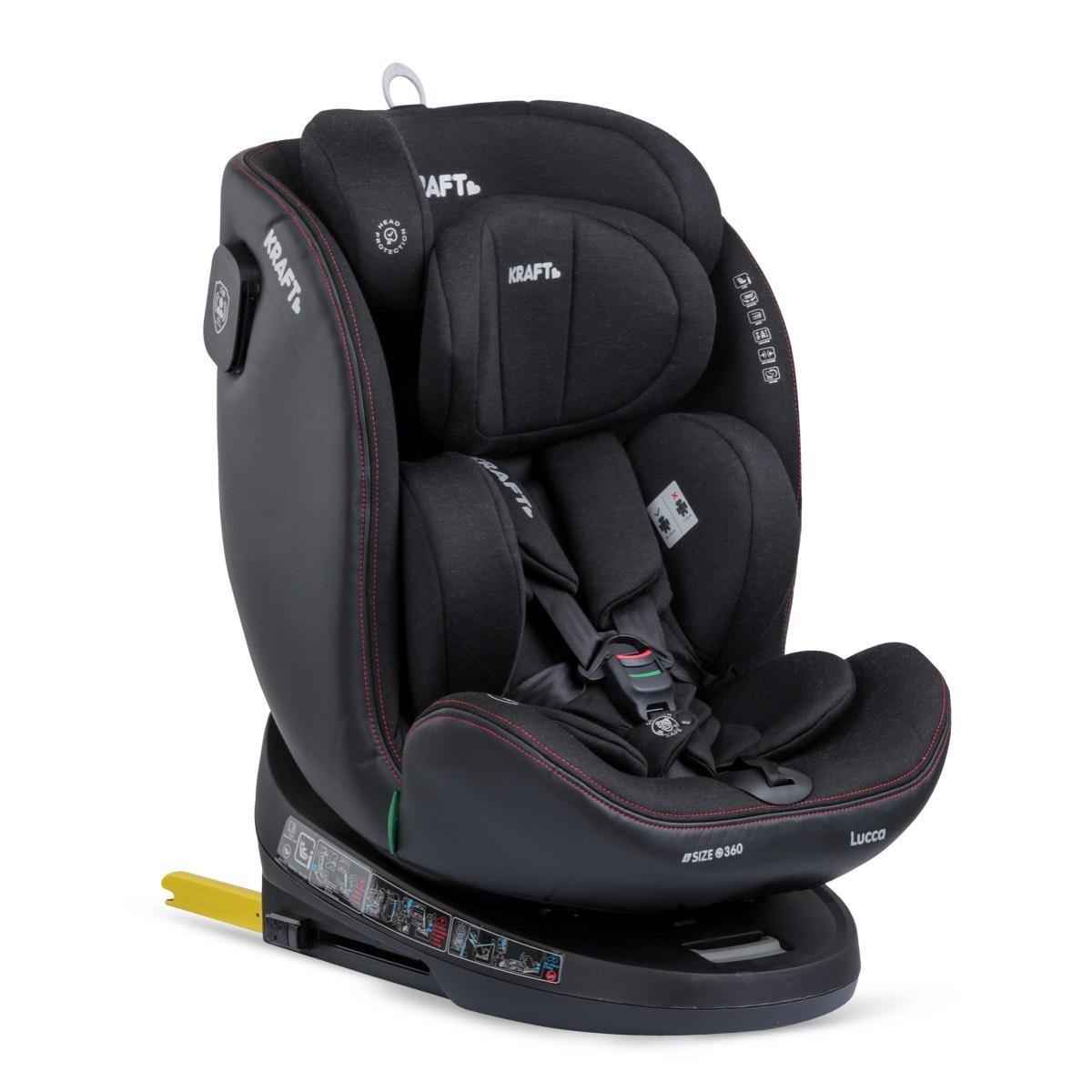 Kraft Lucca i-size (40-150 cm) 0-36 Kg Oto Koltuğu Siyah