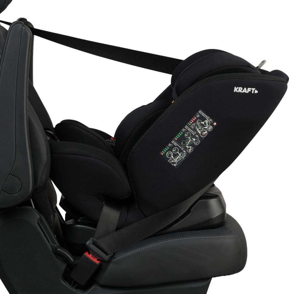 Kraft Turbo i-Size 40-150 cm (0-36 Kg) Oto Koltuğu Gri