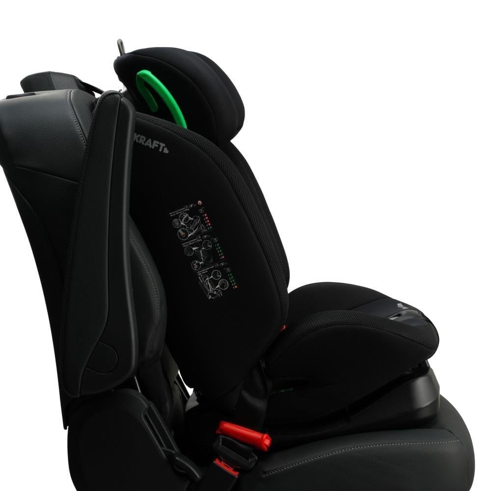 Kraft Turbo i-Size 40-150 cm (0-36 Kg) Oto Koltuğu Gri