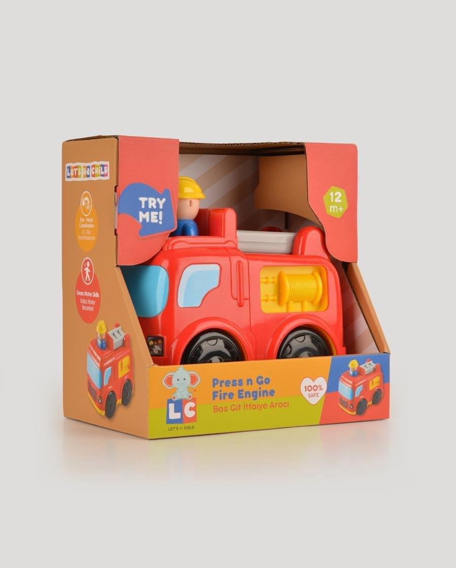 Let's Be Child LC Bas Git İtfaiye Aracı 12 m+ LC-30980