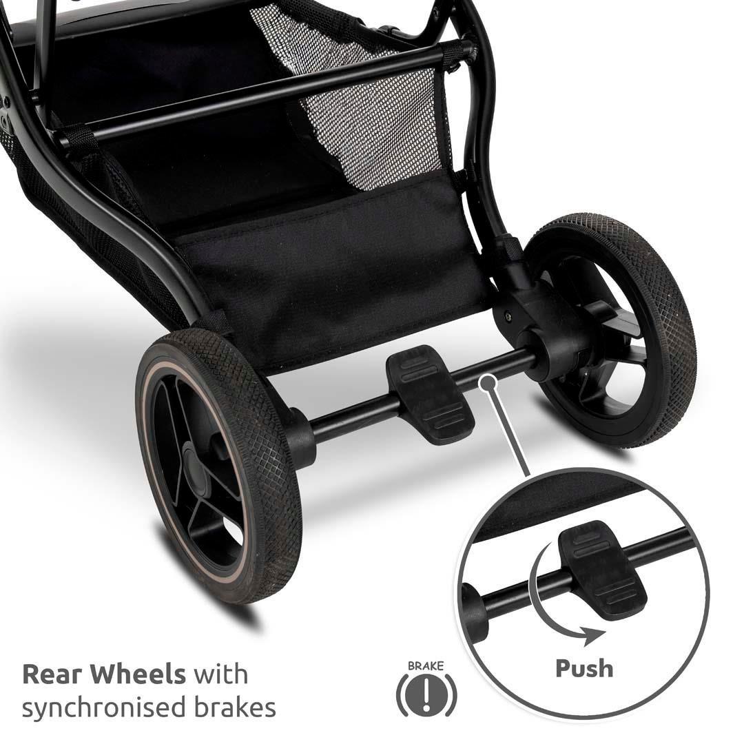 Lorelli MAKAYA 360 Dönebilen Kabin Tipi Bebek Arabası - Black