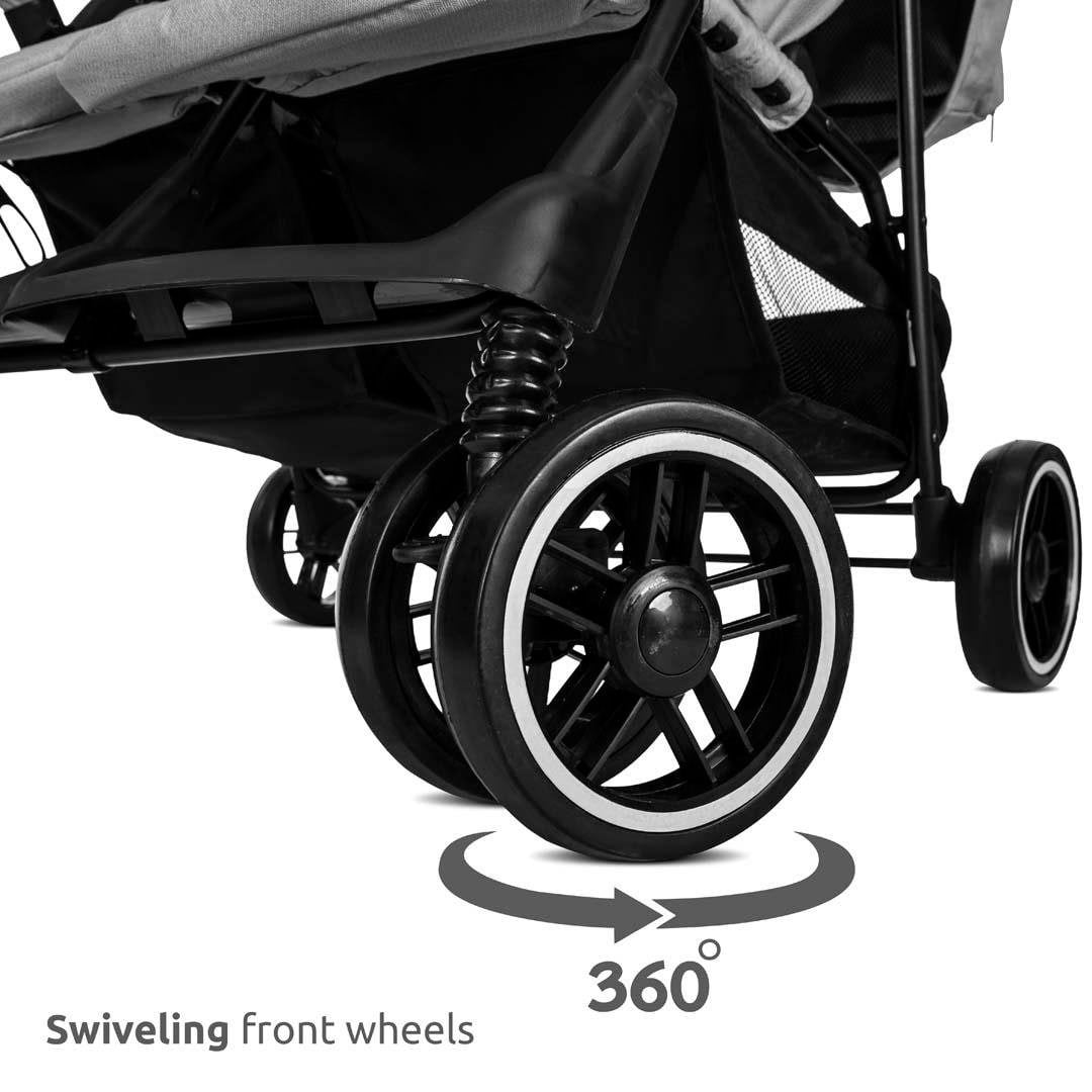 Lorelli Twin Ikiz Bebek Arabası – Black